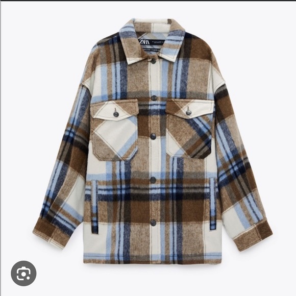 Zara Tops - Viral Zara Plaid Shacket